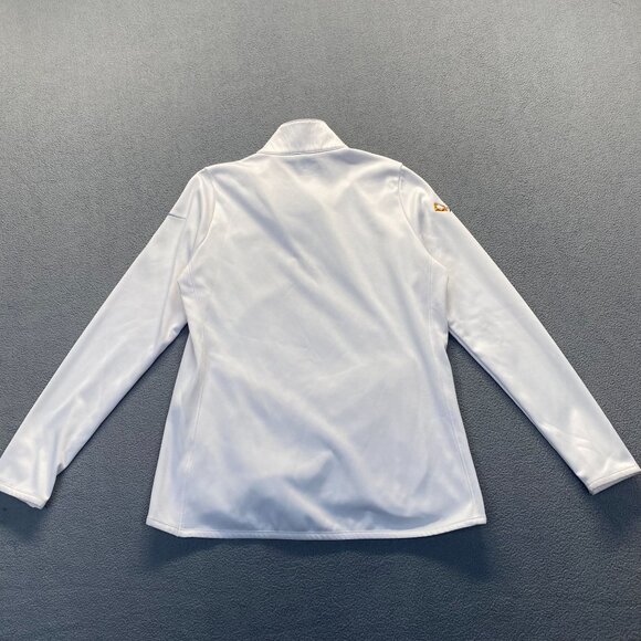 Nike Sweater Womens Large White Therma Fit Golf Half Zip Pullover Fleece Mock - Picture 2 of 14